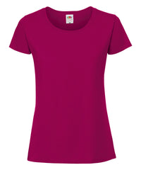 Fruit of the Loom Women's Iconic 195 Ringspun Premium T-shirt - Cranberry