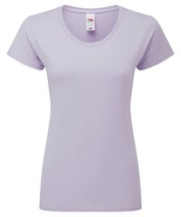 Fruit of the Loom Women's Iconic 195 Ringspun Premium T-shirt - Soft Lavender