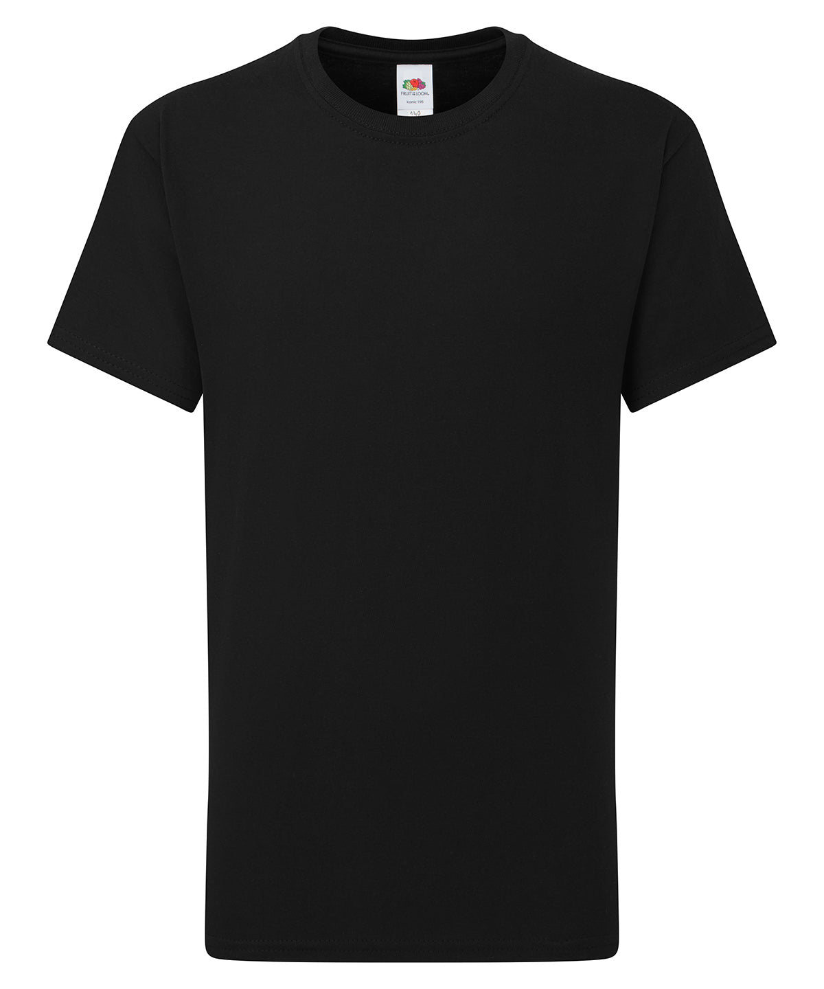 Fruit of the Loom Kids Iconic 195 T - Black