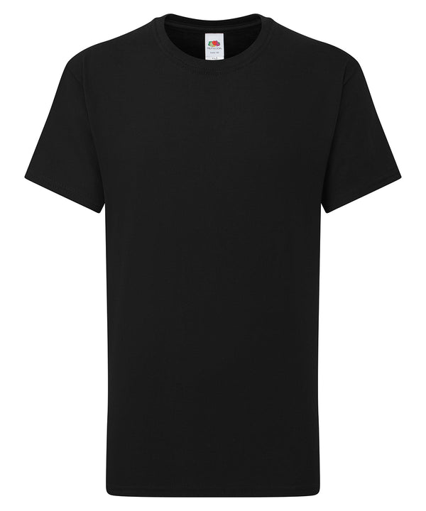 Fruit of the Loom Kids Iconic 195 T - Black