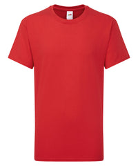Fruit of the Loom Kids Iconic 195 T - Red