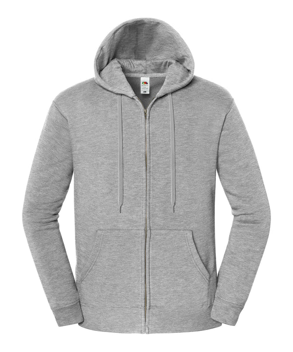 Fruit of the Loom Iconic Premium Hooded Sweat Jacket - Athletic Heather*