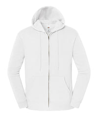 Fruit of the Loom Iconic Premium Hooded Sweat Jacket - White