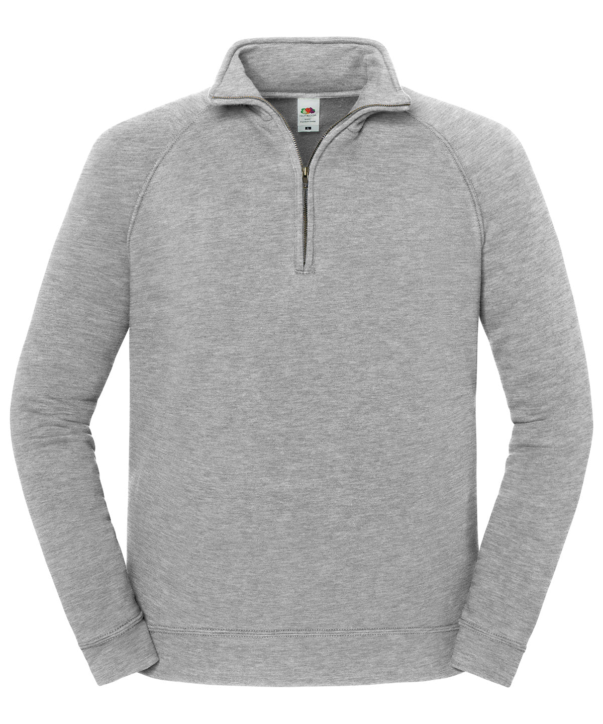 Fruit of the Loom Iconic Premium Zip-neck Sweat - Athletic Heather*