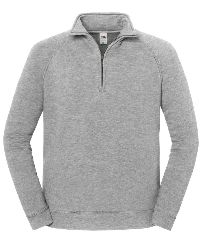 Fruit of the Loom Iconic Premium Zip-neck Sweat - Athletic Heather*