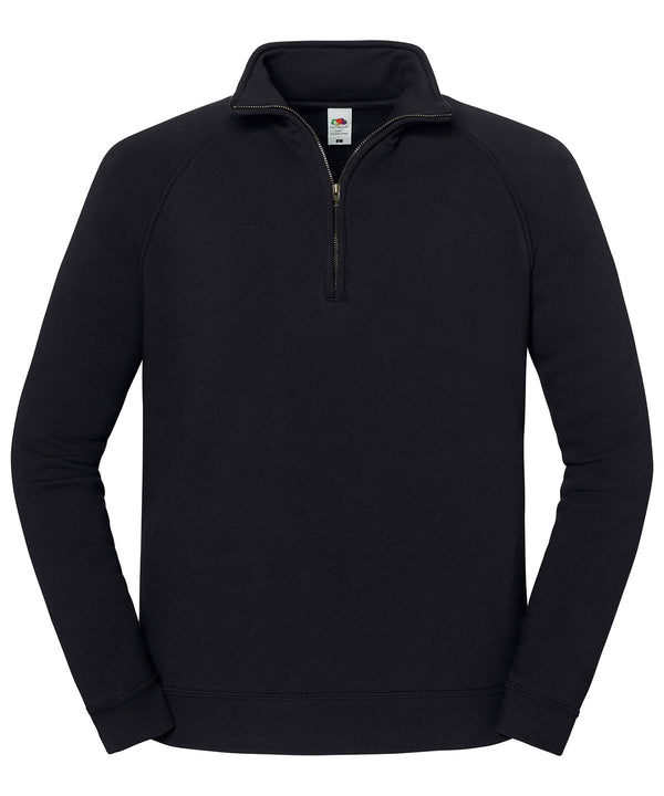 Fruit of the Loom Iconic Premium Zip-neck Sweat - Black*