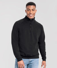 Fruit of the Loom Iconic Premium Zip-neck Sweat - Athletic Heather*