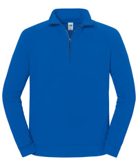 Fruit of the Loom Iconic Premium Zip-neck Sweat - Royal Blue