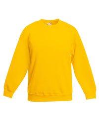 Fruit of the Loom Kids Premium Set-in Sweatshirt - Sunflower