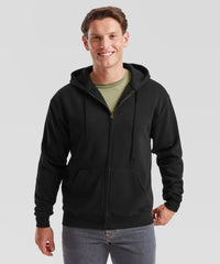 Fruit of the Loom Premium 70/30 Hooded Sweatshirt Jacket - Black*