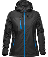 Stormtech Women's Olympia Shell - Black/Azure Blue