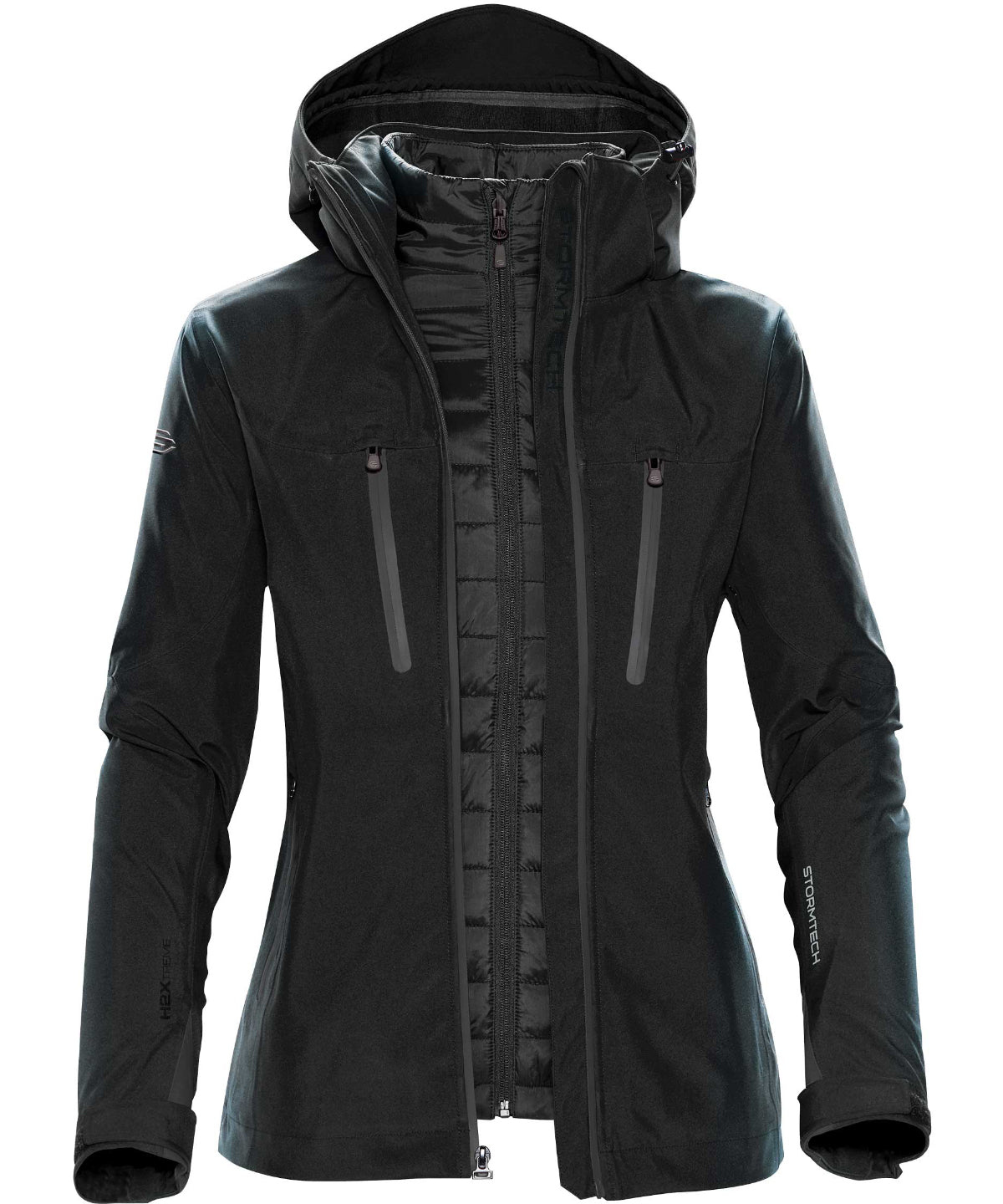 Stormtech Women's Matrix System Jacket - Black/Carbon