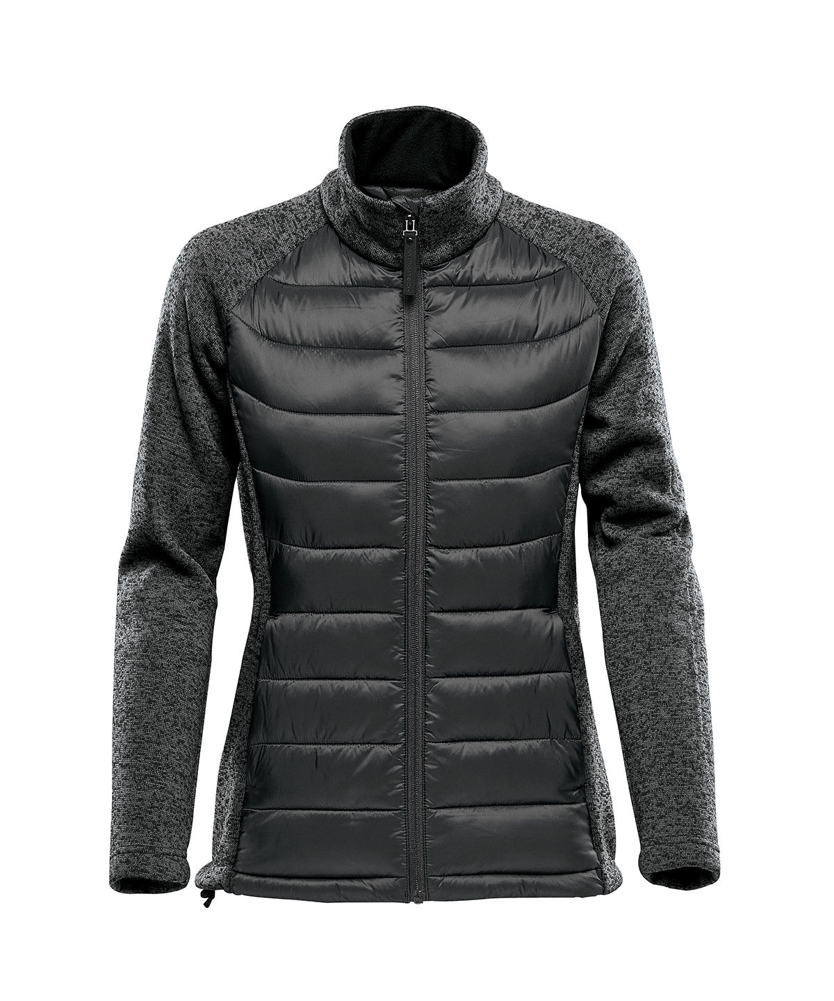 Stormtech Women’s Narvik Hybrid Jacket - Black/Dolphin Heather