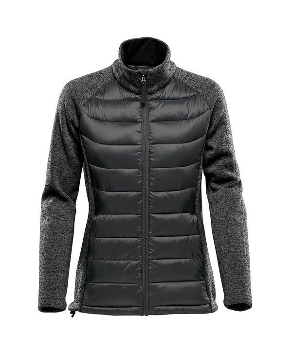Stormtech Women’s Narvik Hybrid Jacket - Black/Dolphin Heather