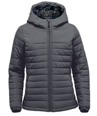 Stormtech Women’s Nautilus Quilted Hooded Jacket - Dolphin