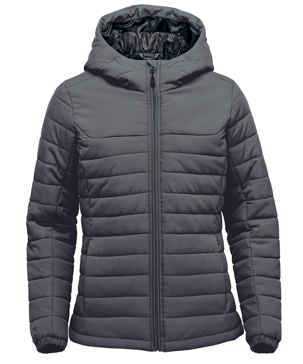 Stormtech Women’s Nautilus Quilted Hooded Jacket - Dolphin
