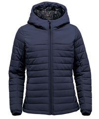 Stormtech Women’s Nautilus Quilted Hooded Jacket - Navy