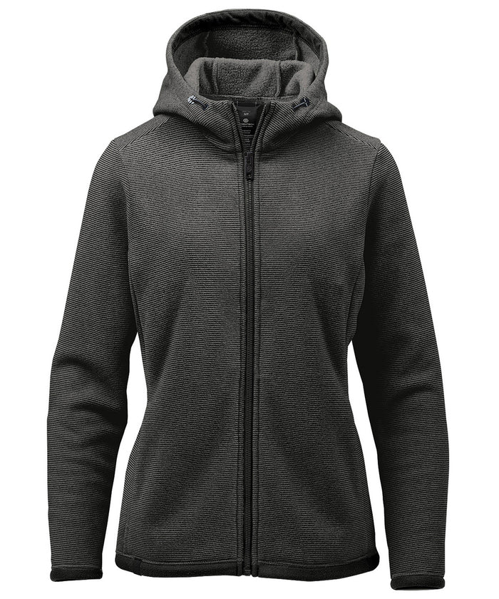 Stormtech Women’s Medusa Fleece Hoodie - Charcoal Stripe