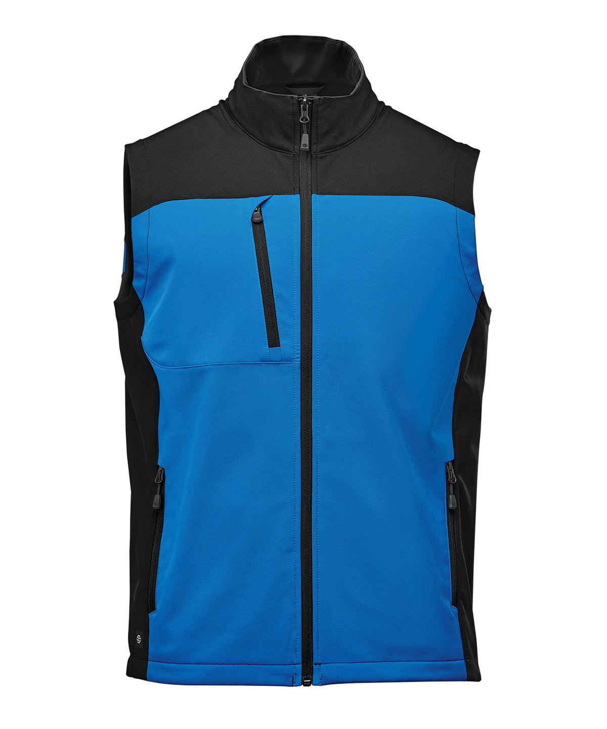 Stormtech Cascades Softshell Vest - Azure Blue/Black