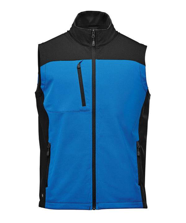Stormtech Cascades Softshell Vest - Azure Blue/Black