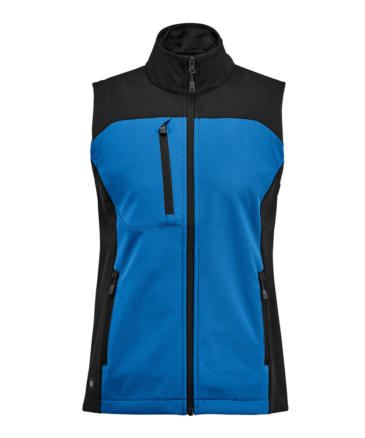 Stormtech Women’s Cascades Softshell Vest - Azure Blue/Black