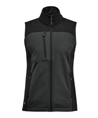 Stormtech Women’s Cascades Softshell Vest - Dolphin/Black*