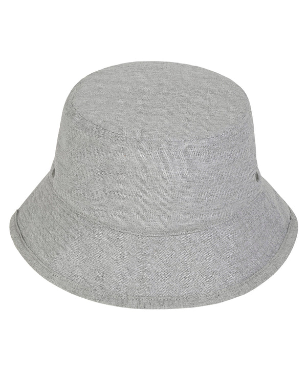 Stanley/Stella Bucket Hat with Metal Eyelets - Heather Grey