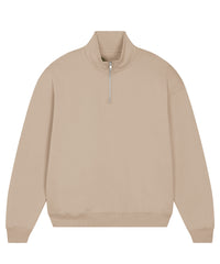Stanley/Stella Unisex Miller Dry 1/4 Zip Sweatshirt - Desert Dust