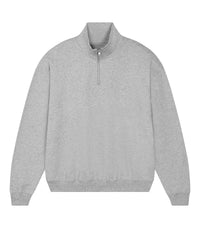 Stanley/Stella Unisex Miller Dry 1/4 Zip Sweatshirt - Heather Grey