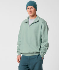 Stanley/Stella Unisex Miller Dry 1/4 Zip Sweatshirt - Aloe