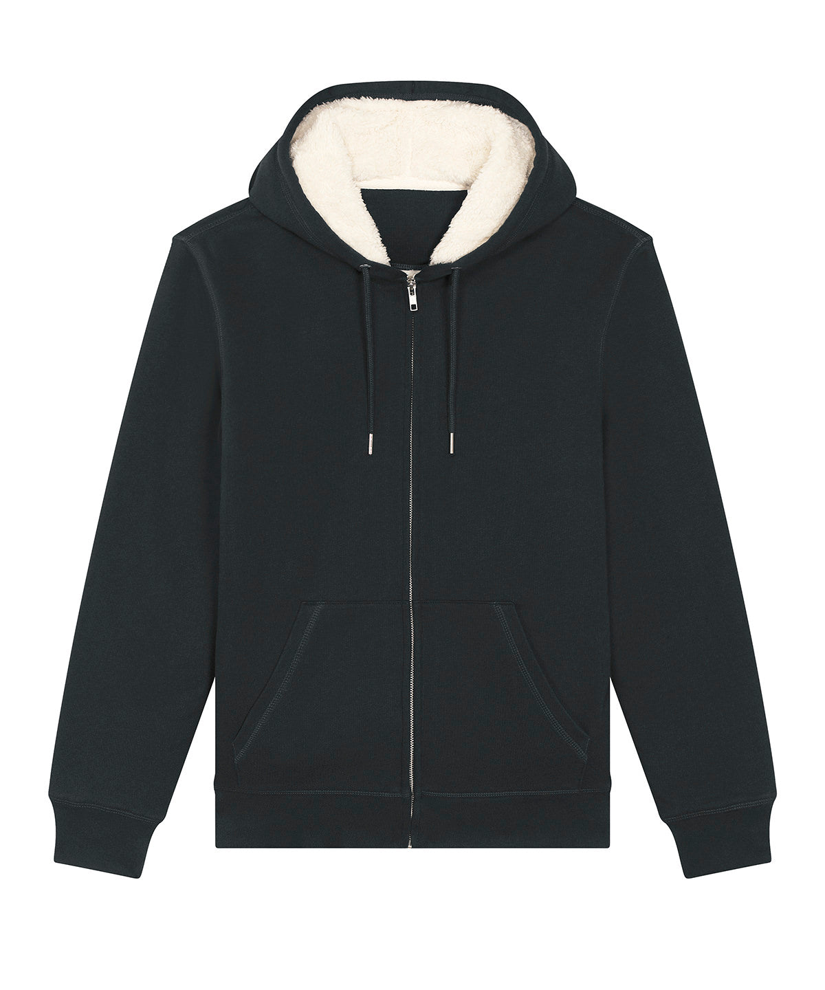 Stanley/Stella Unisex Hygger Sherpa Zip-through Sweatshirt - Black