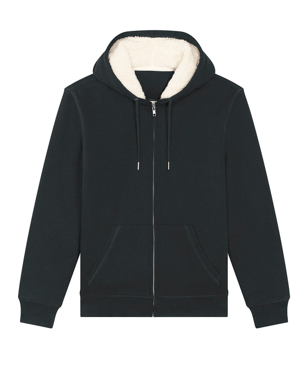 Stanley/Stella Unisex Hygger Sherpa Zip-through Sweatshirt - Black