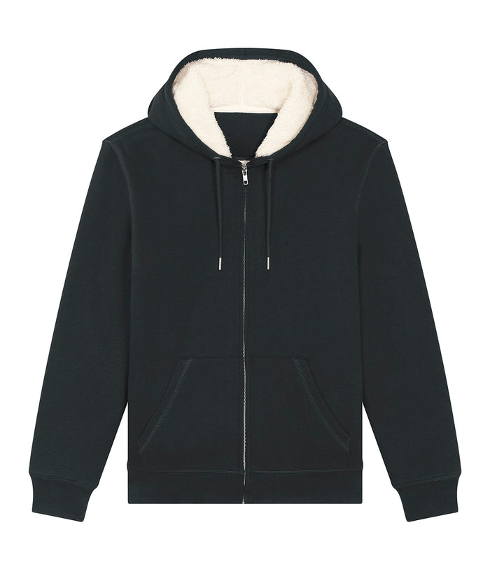 Stanley/Stella Unisex Hygger Sherpa Zip-through Sweatshirt - Black