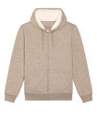 Stanley/Stella Unisex Hygger Sherpa Zip-through Sweatshirt - Heather Sand