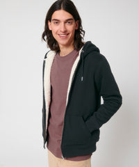 Stanley/Stella Unisex Hygger Sherpa Zip-through Sweatshirt - Black