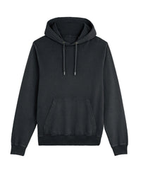 Stanley/Stella Unisex Archer Vintage Hoodie Sweatshirt - Garment Dyed Black Rock