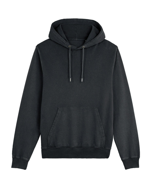 Stanley/Stella Unisex Archer Vintage Hoodie Sweatshirt - Garment Dyed Black Rock