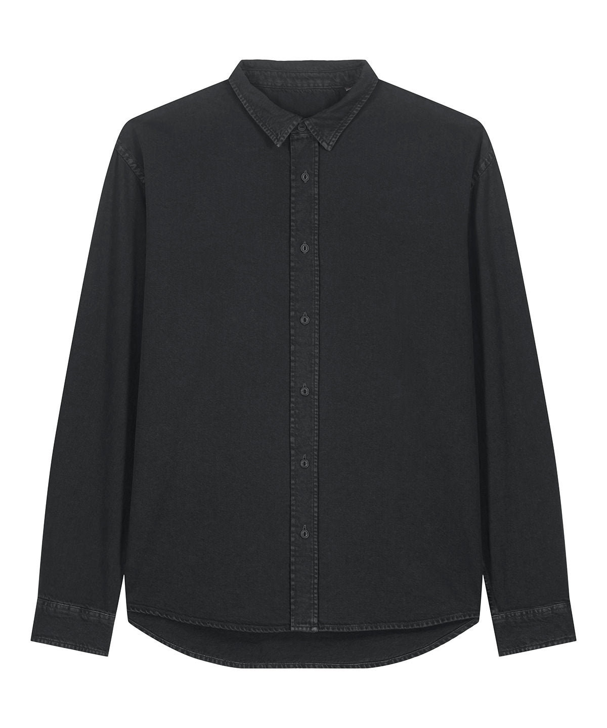 Stanley/Stella Worker Shirt - Garment Dyed Black Rock