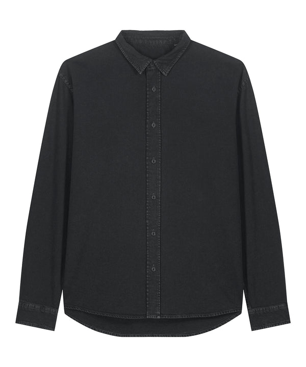 Stanley/Stella Worker Shirt - Garment Dyed Black Rock