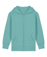 Stanley/Stella Kids Mini Cultivator 2.0 Iconic Zip-thru Hoodie Sweatshirt - Teal Monstera
