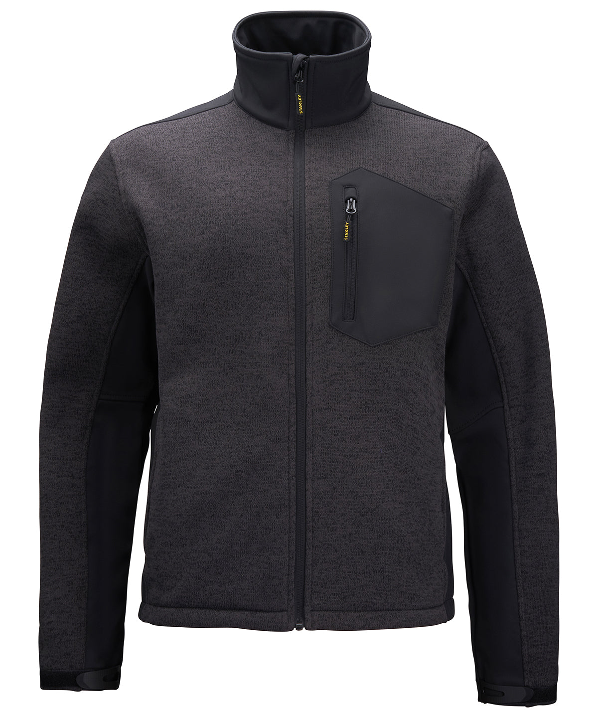 Stanleyworkwear Brady Zip-through Knitted Fleece - Black