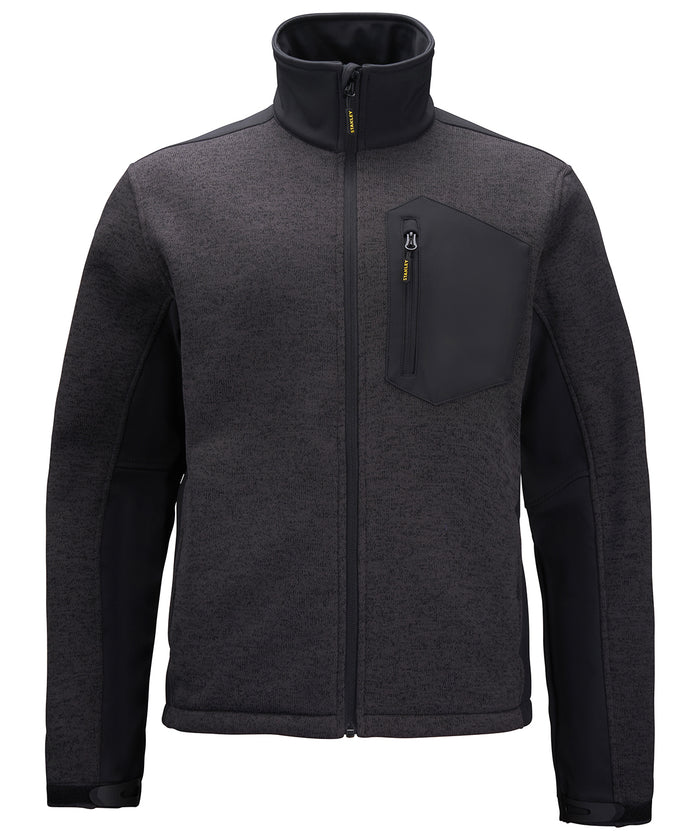 Stanleyworkwear Brady Zip-through Knitted Fleece - Black