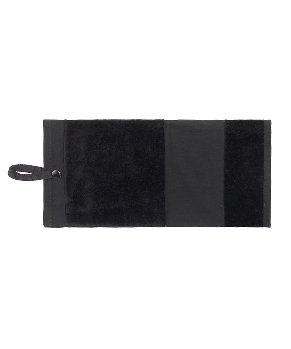 Towel City Deluxe Velour Golf Towel - Black