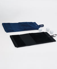 Towel City Deluxe Velour Golf Towel - Black