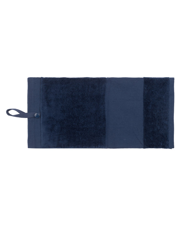 Towel City Deluxe Velour Golf Towel - Navy