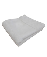 Towel City Organic Bath Towel with Printable Border - White