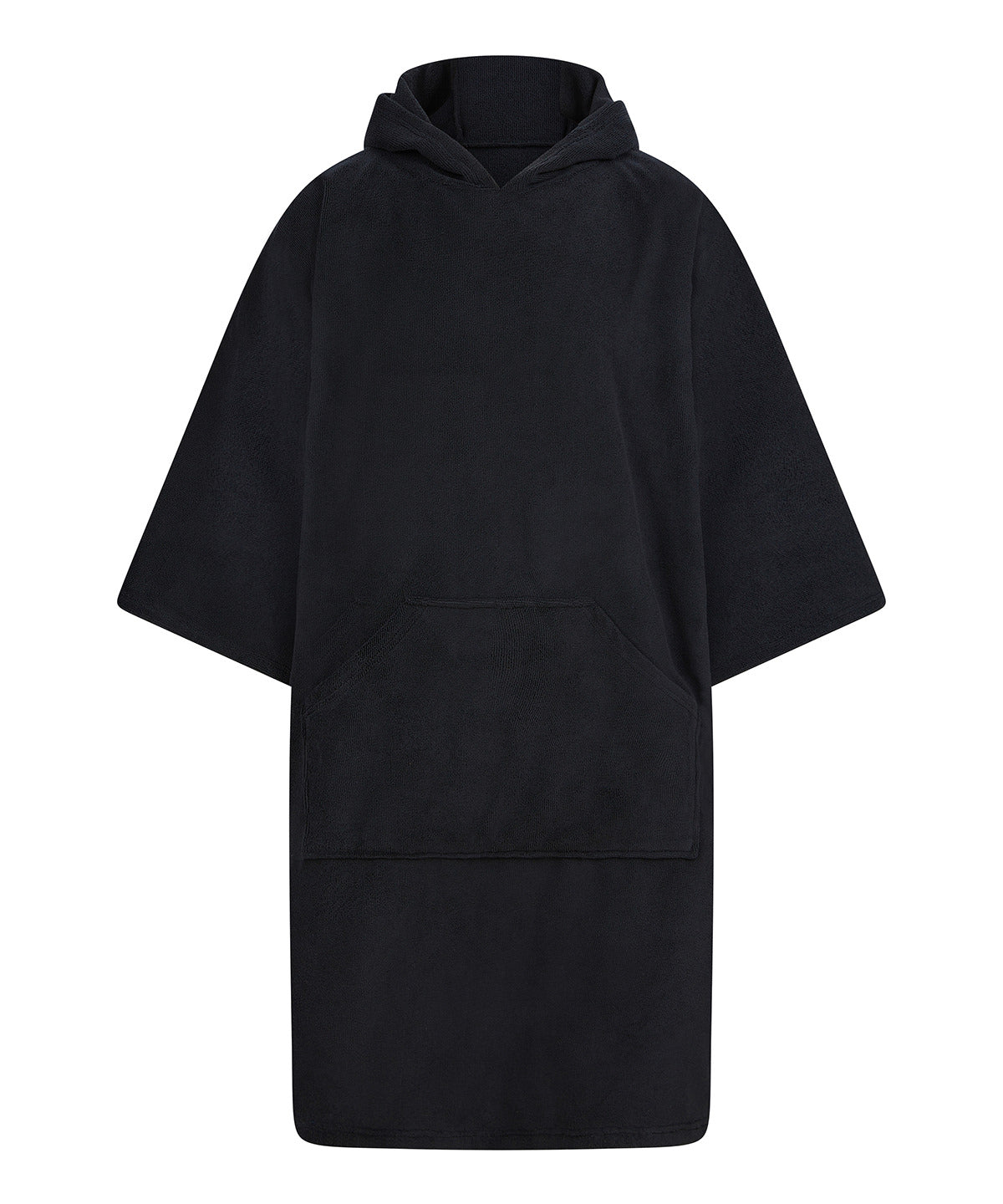 Towel City Adults Poncho - Black