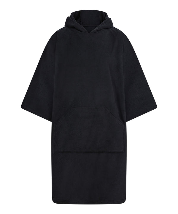 Towel City Adults Poncho - Black