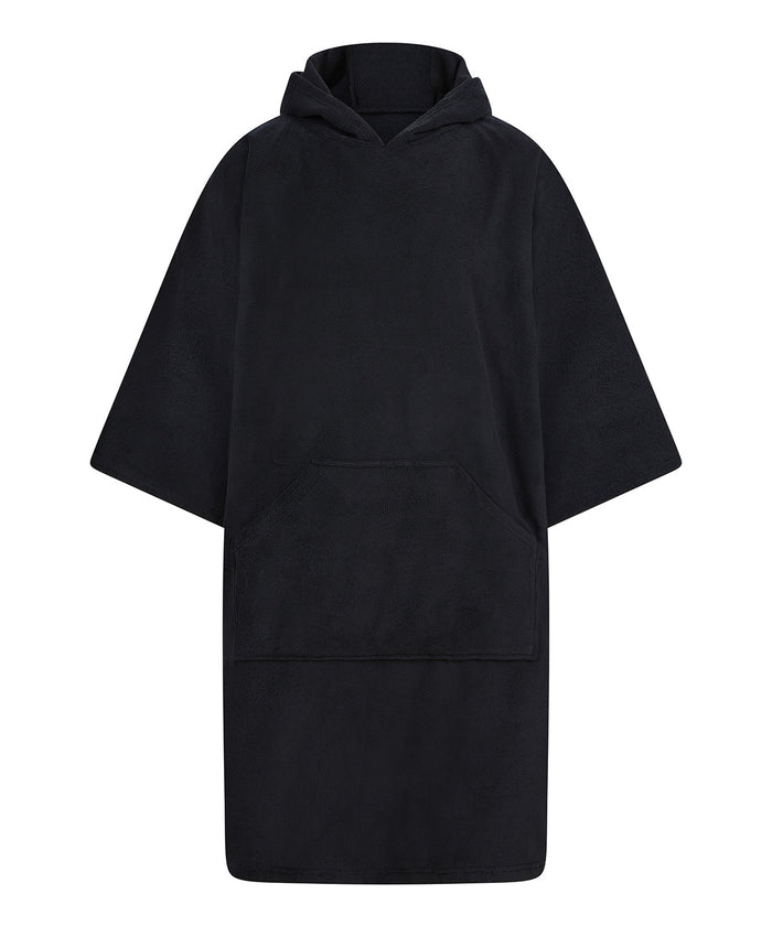 Towel City Adults Poncho - Black
