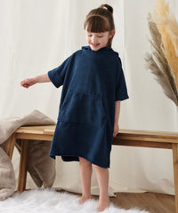 Towel City Kids Poncho - Black